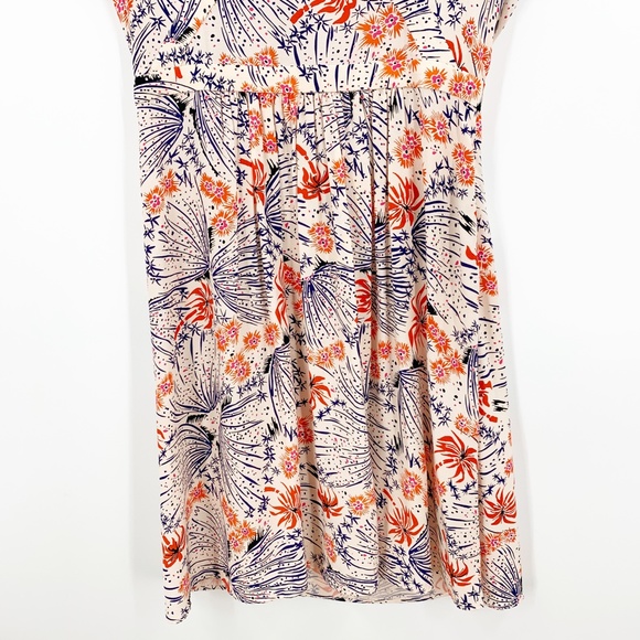 & Other Stories Palm Abstract Floral Print Mini Dress Sz 4 - Picture 5 of 14